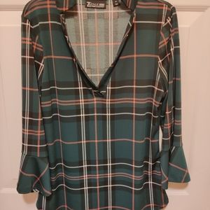 Plaid Top, XS from New York and Company;